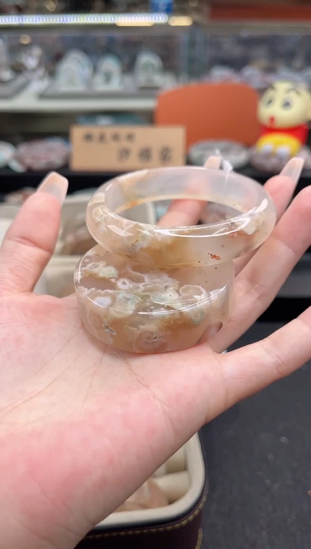 石英质玉手镯未镶嵌57圈口 （赠品镯心）3658245