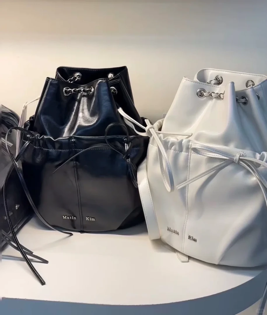 韩国Matin Kim链条双肩包系带单肩手提包matinkim背包