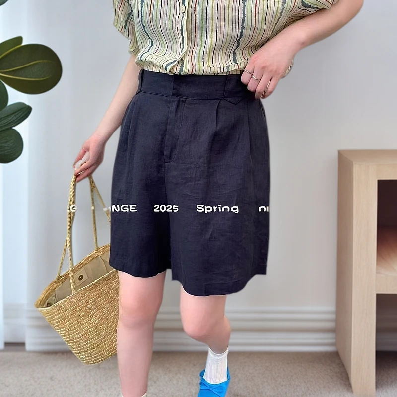 大橘子大码2025夏季新款时尚洋气百搭休闲短裤