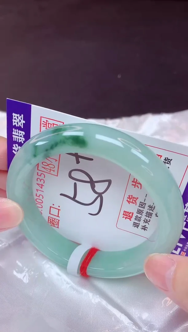 未镶嵌手镯翡翠58（48小时鉴赏期 ）