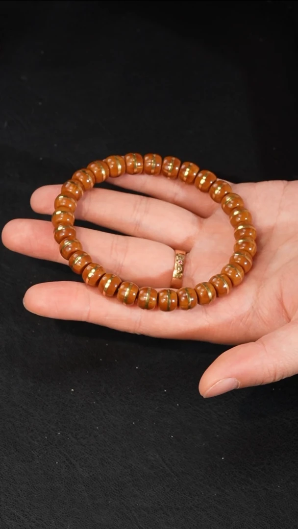 紫金鼠手串头货鼠尖纯肉金腰带