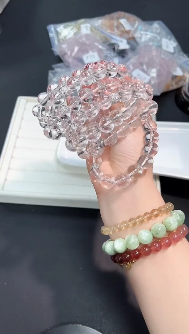 【闪购商品】水晶手串未镶嵌73F多样性发其一/1条默认微瑕