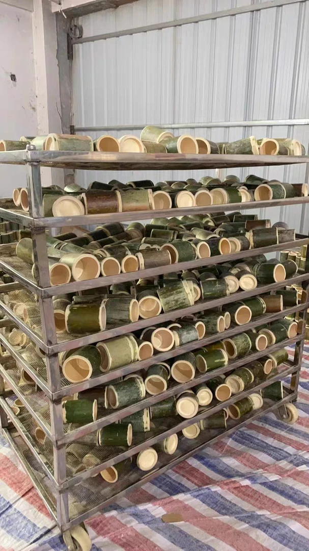 网红竹筒奶茶杯真空竹筒杯竹筒饭香薰蜡烛杯竹杯子冰淇淋杯定制