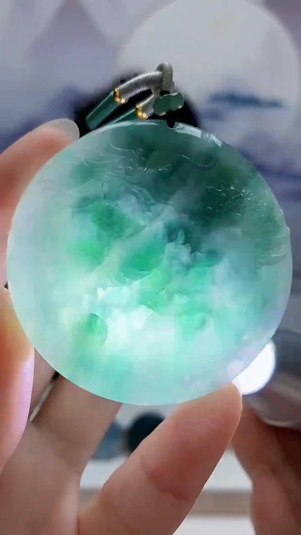 未镶嵌定制翡翠1502ry-毛货挂件7