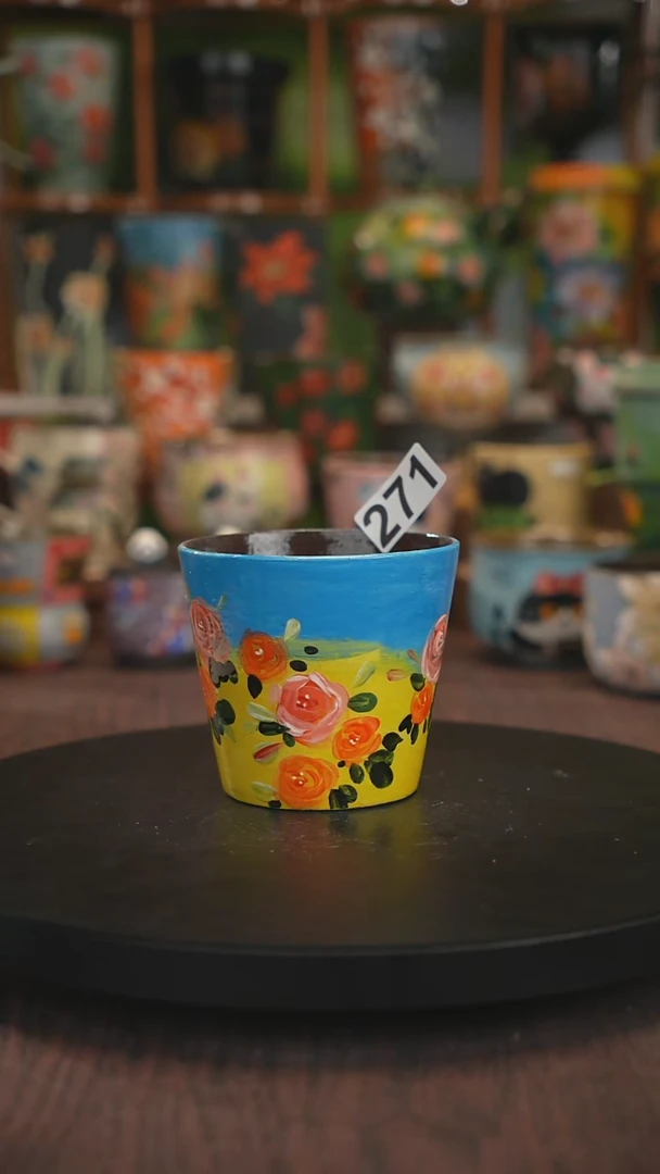 紫砂油画手绘釉下彩271