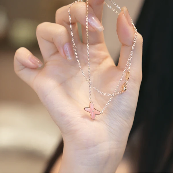 铜合金项链 轻奢气质项链 8374