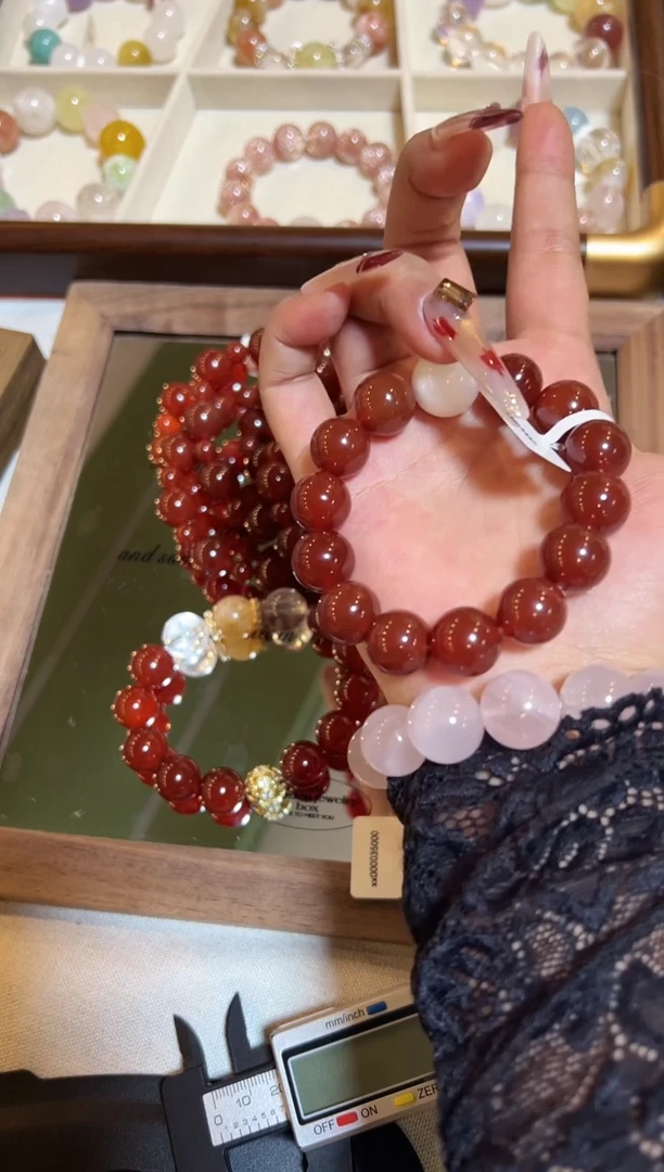 未镶嵌手串水晶沁天然水晶 多样性发货发其一 颜色微差