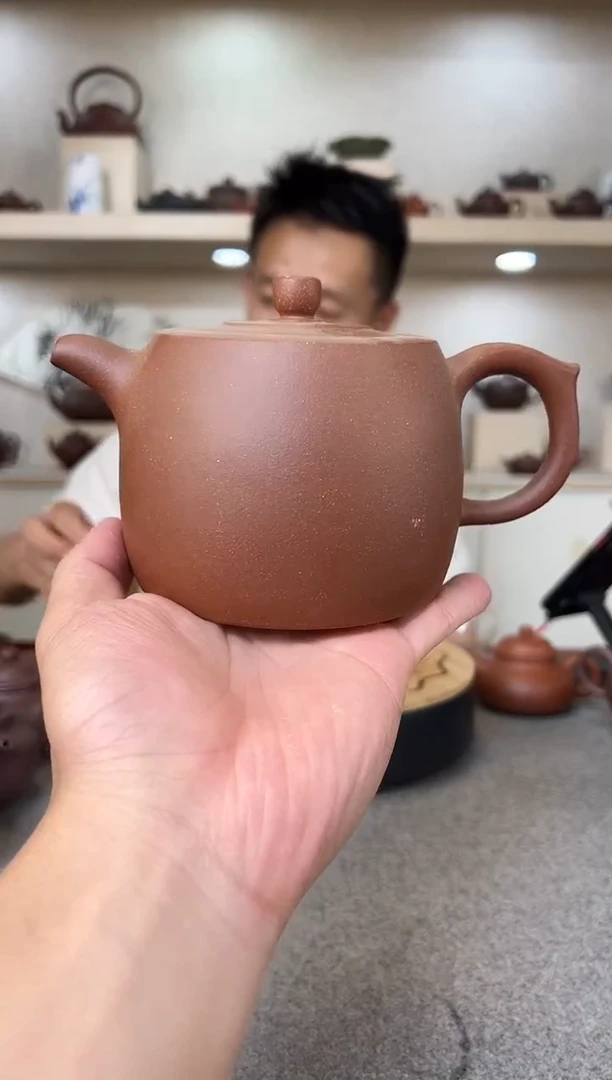 茶壶紫砂井栏 紫泥 半手工
