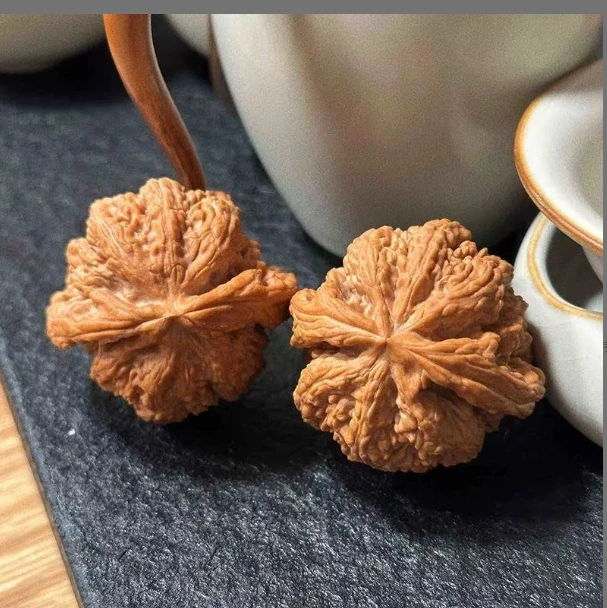 【直播间选货】精修文玩核桃四座楼蛤蟆元宝南疆石适合手盘把玩收藏