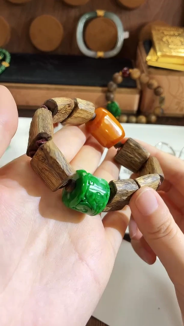 未镶嵌手串翡翠手饰