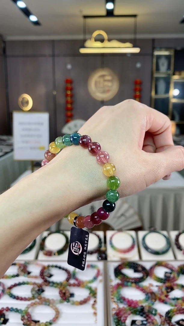 【闪购商品】碧玺单圈手串8mm+未镶嵌（多样性发一条 ) hon