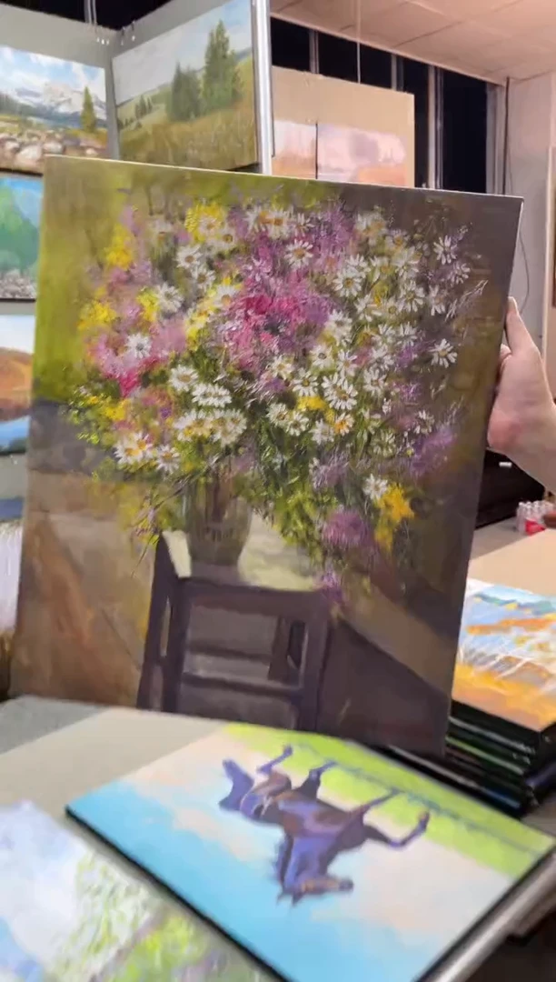 俄美协画家原创油画50*60