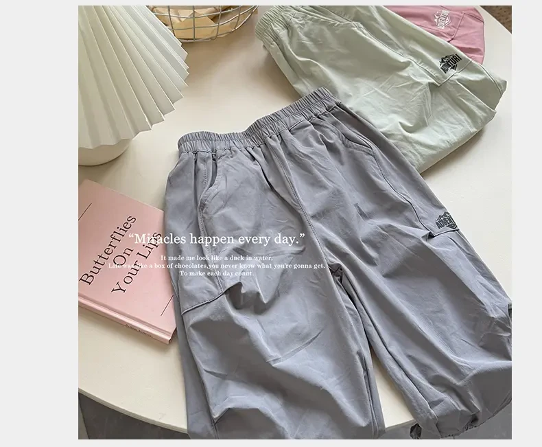 0268-2 灰 梵米蒂防晒登山裤冰感吸汗透气运动甜酷速干裤