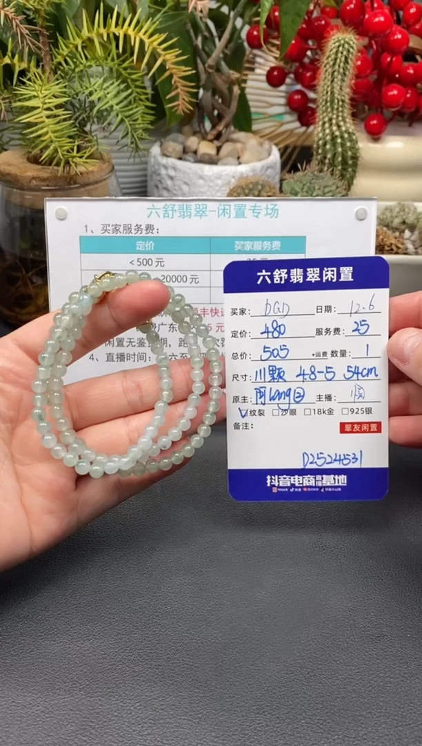 未镶嵌手串翡翠D*DD2524531