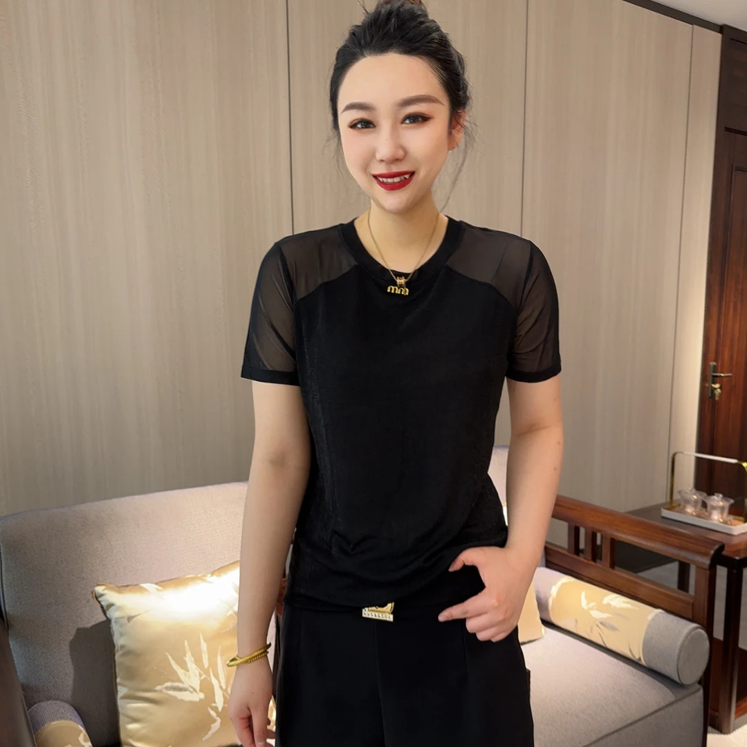 丝光波比夏季显瘦上衣气质