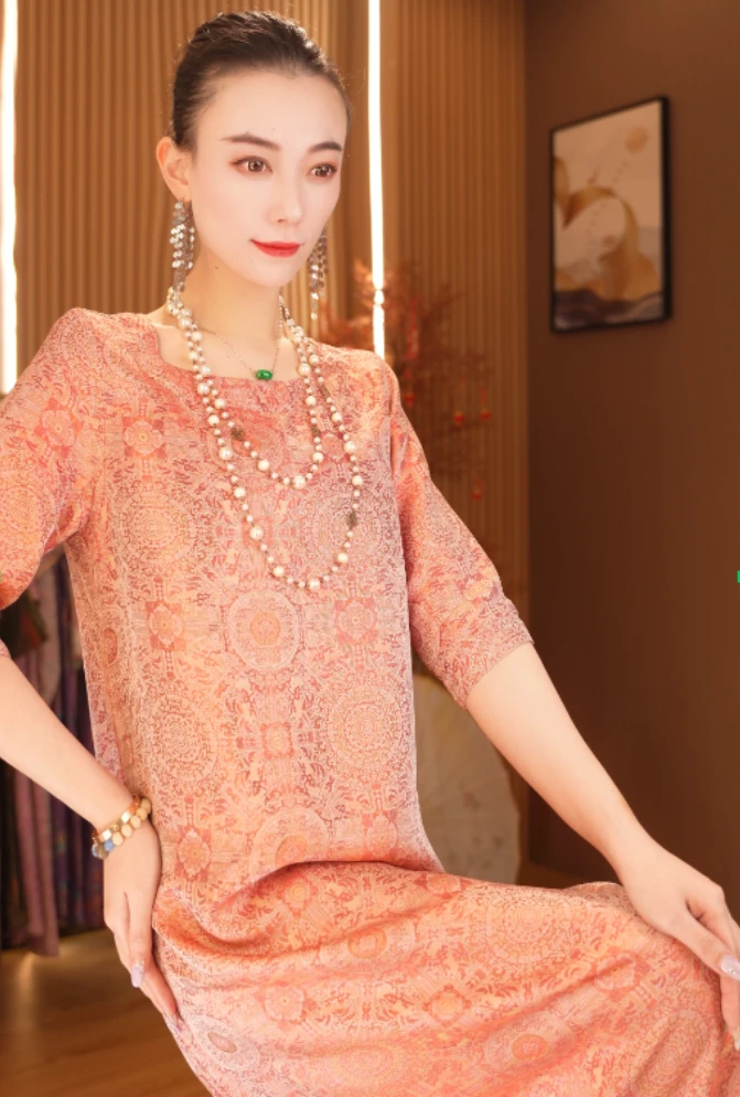 金澄双运|新中式改良款双面穿女装中长款新中式服装2025B1291夏秋