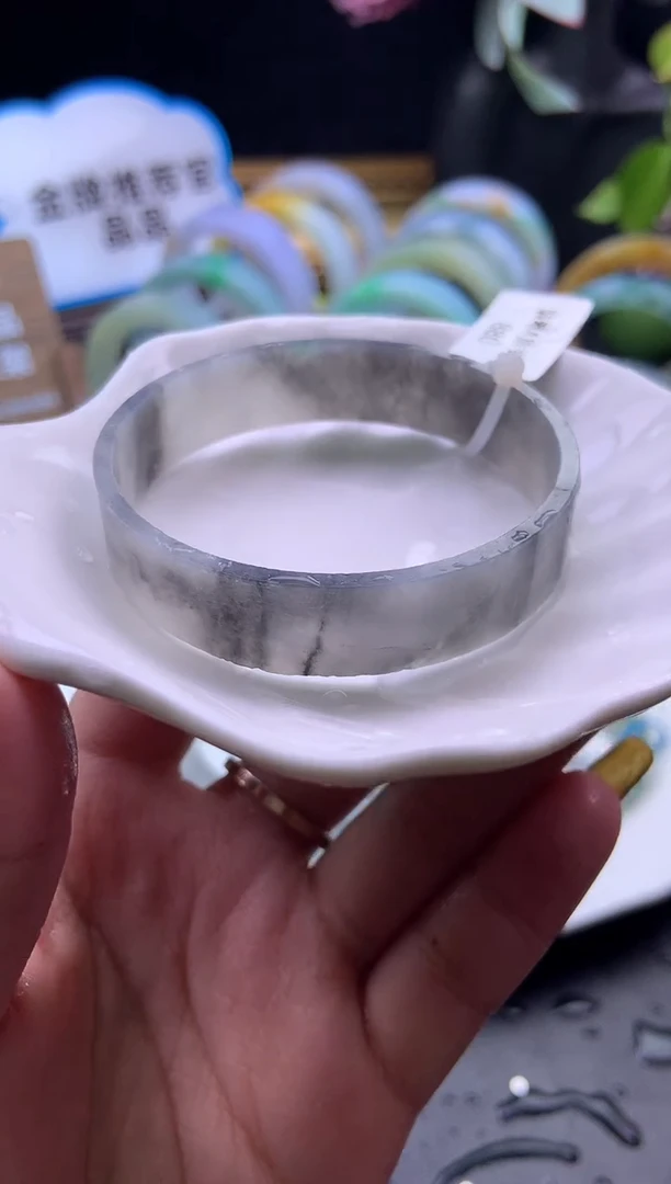 未镶嵌手镯定制翡翠52-23定制不退不换