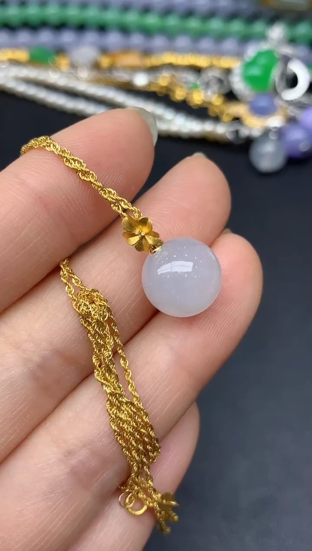 颈饰未镶嵌翡翠173-雪姐翡翠天天见