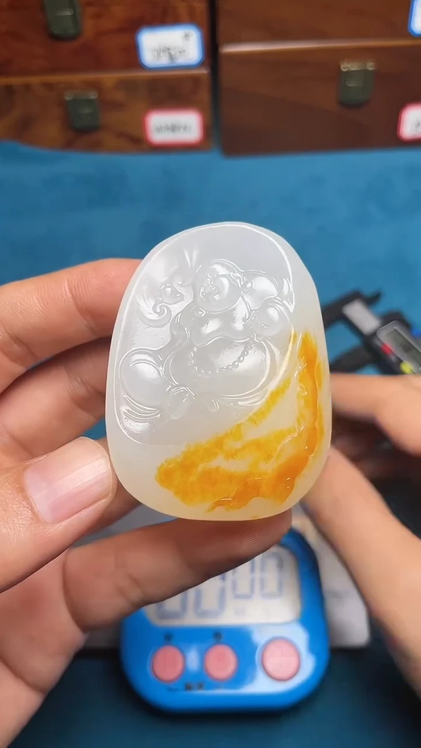 和田玉未镶嵌挂件星*和田玉