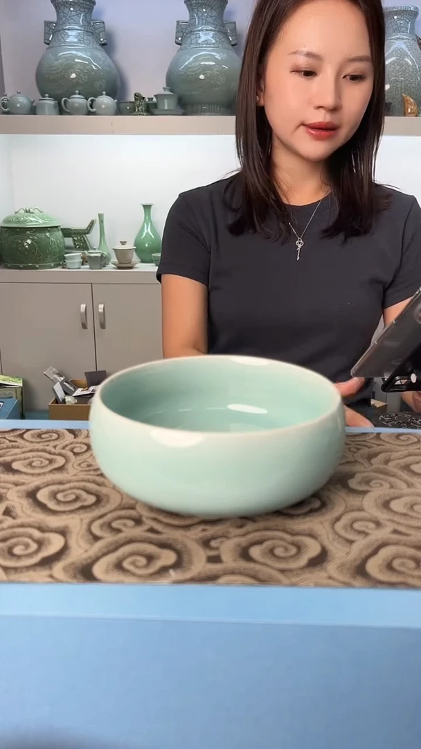 龙泉云间青瓷小米茶器