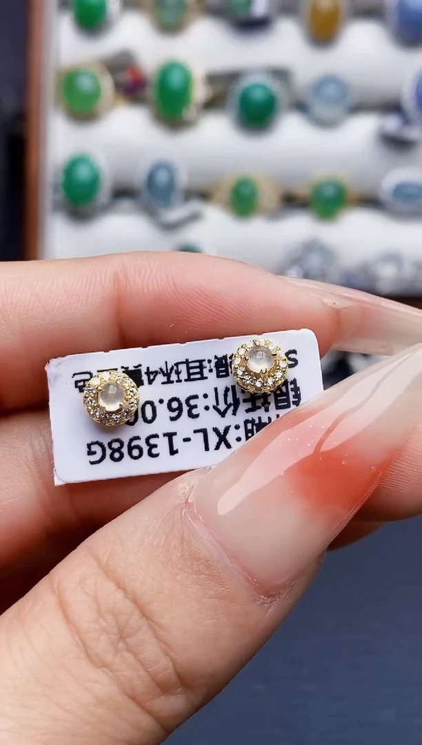 银S925镶嵌戒指翡翠2162