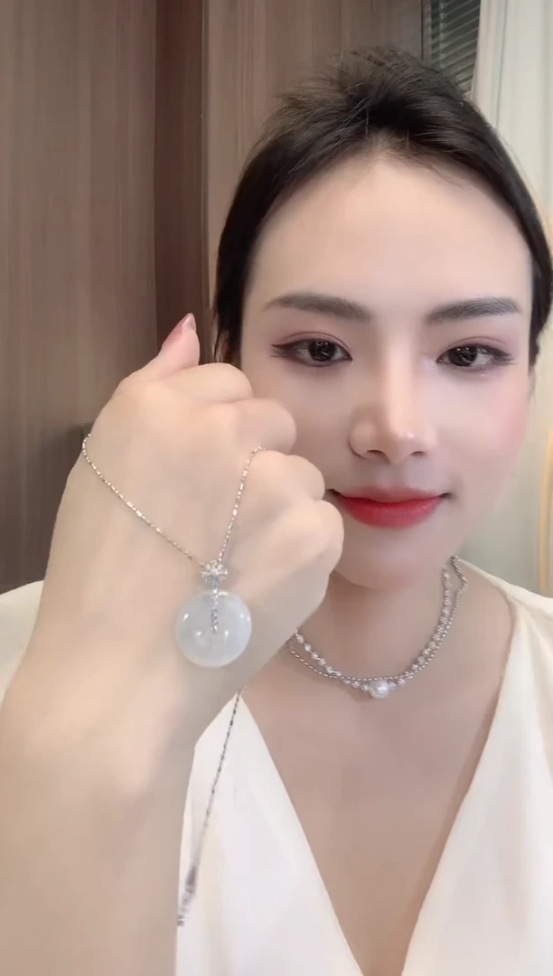 翡翠18K金镶嵌吊坠(不含链)A2 多样性发一件