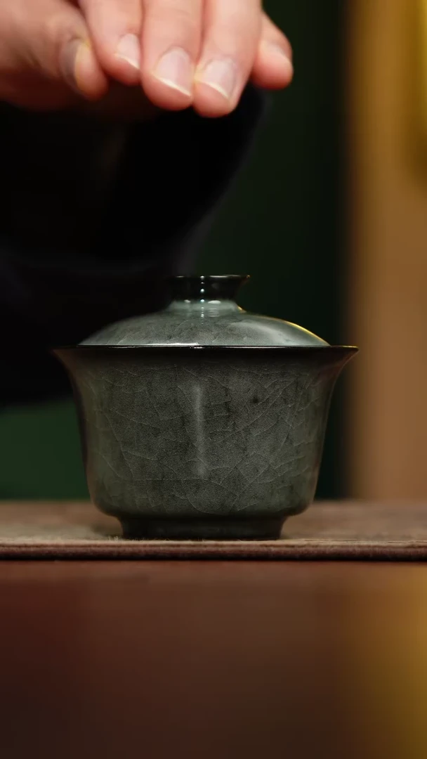 【闪购商品】【览古雅韵】二才盖碗