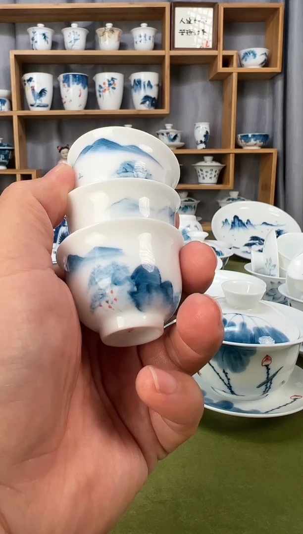 【闪购商品】千里江山小美人杯3个