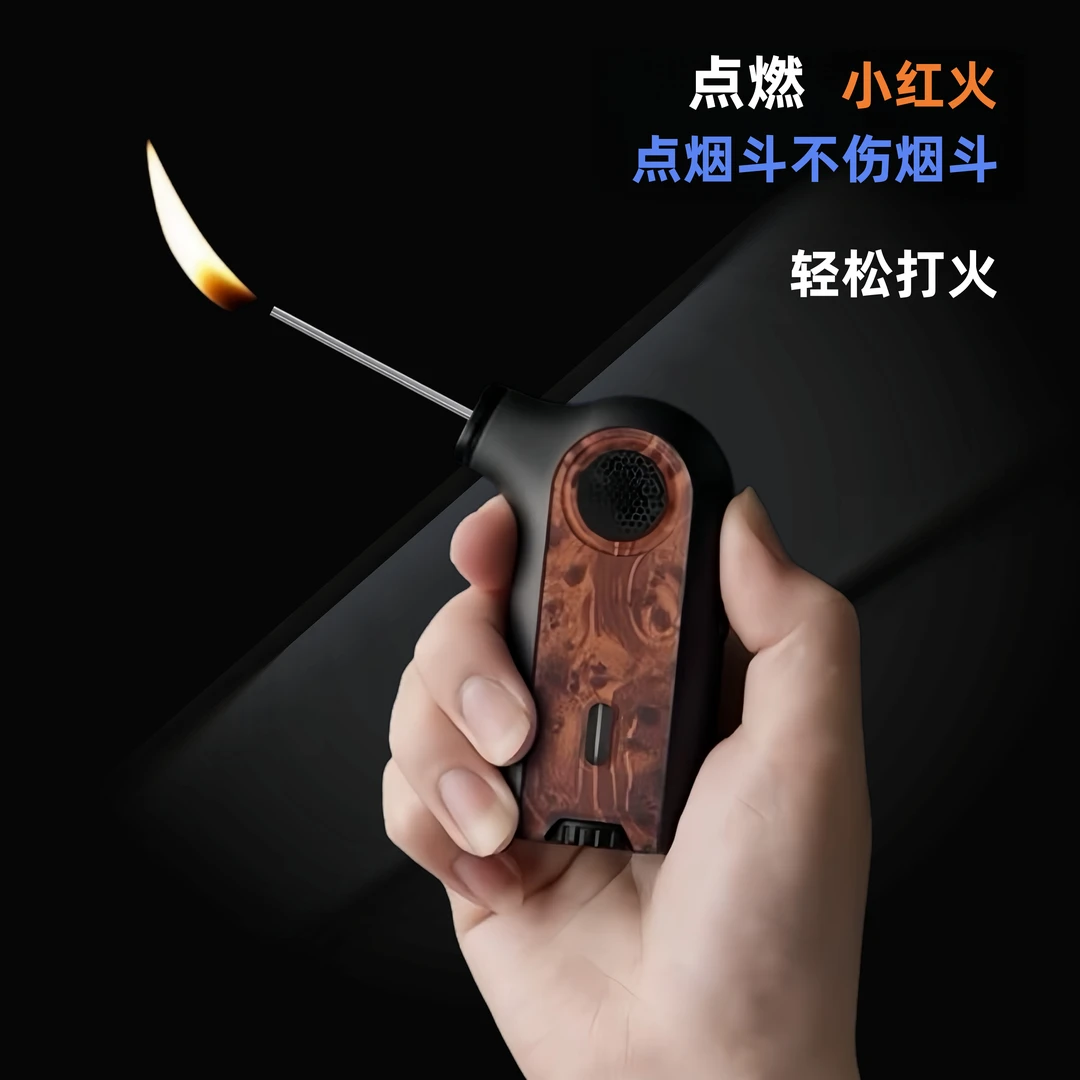 点燃多用途斜火烟斗打火机防风小红火轻松打火创意高档定制烟具