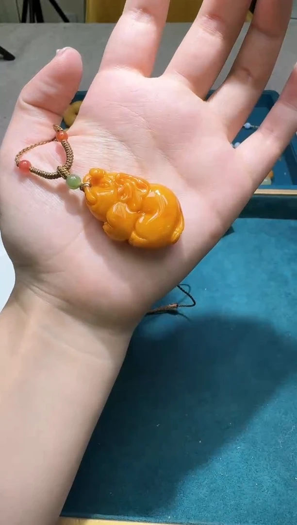 琥珀颈饰未镶嵌多样性发一件 597