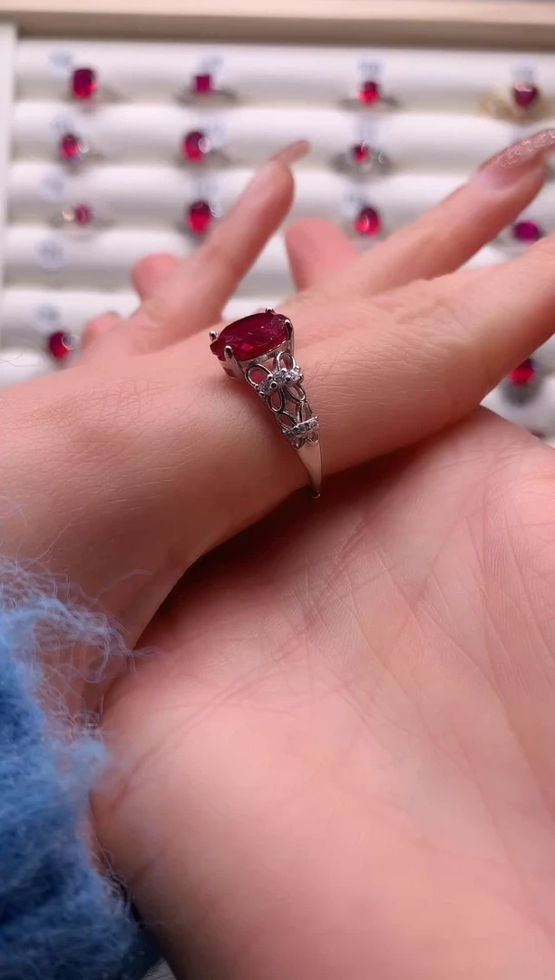 6红宝石（处理）红宝石戒指