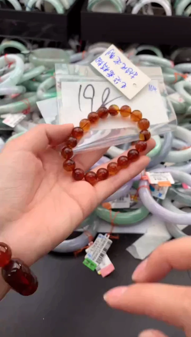 【闪购商品】琥珀手串未镶嵌毛货需精细抛光+多人