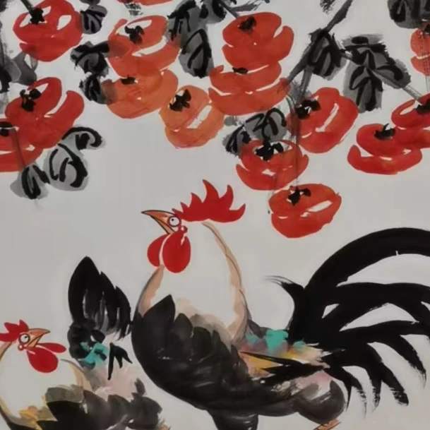 橱窗展示/齐派艺術/崔晓军/宣纸国画/带证书