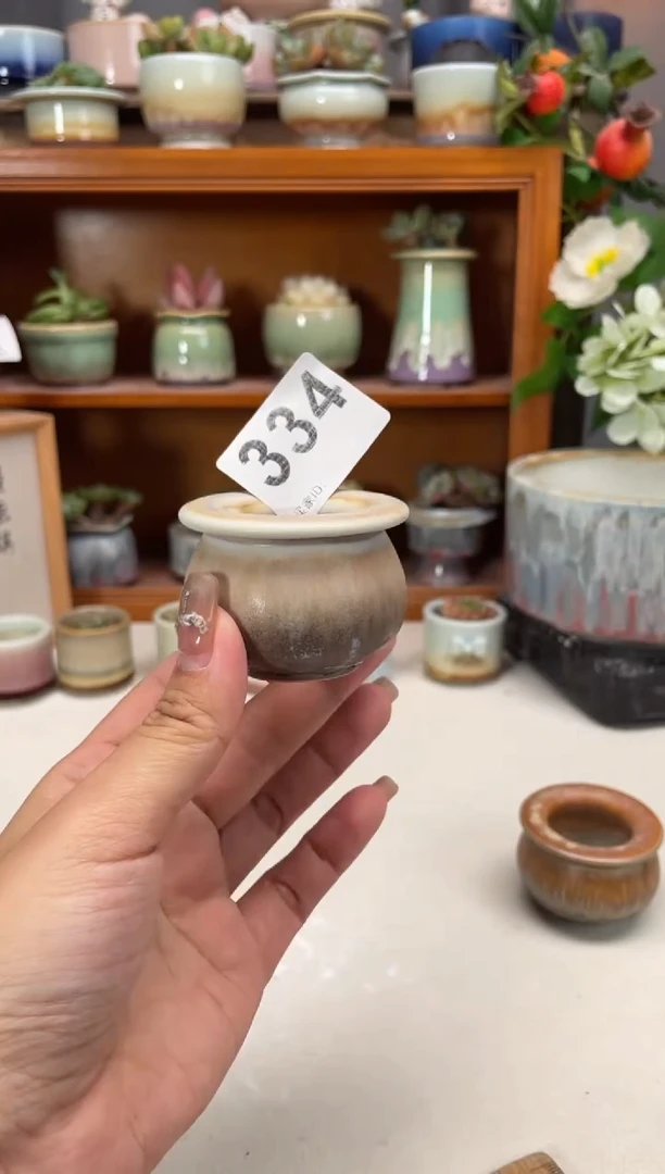 瓷片334知木小芳花盆