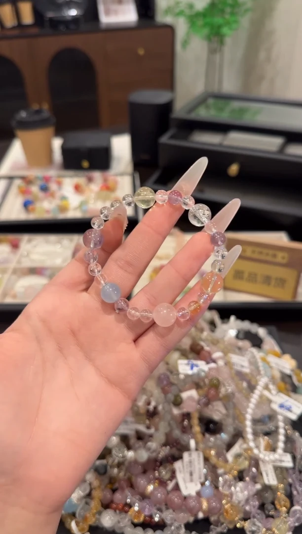 水晶手链合金多宝x1847