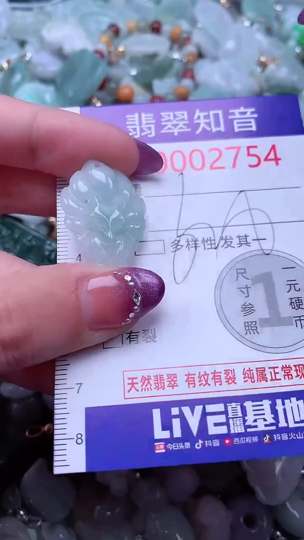 翡翠未镶嵌吊坠(不含链)2754