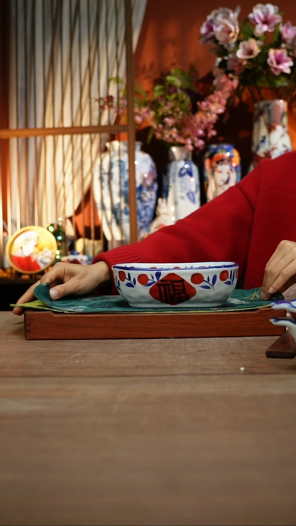 【简家甄选】景德镇设计师釉下手绘陶瓷