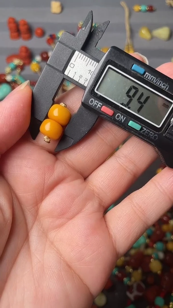 裸石蜜蜡未镶嵌9鸡油黄蜜蜡老型一对