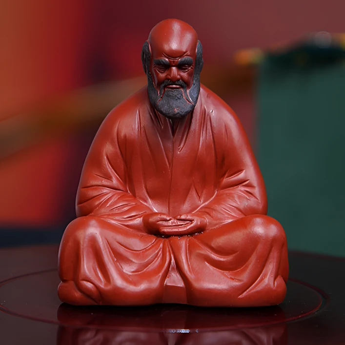 宜砂摆件    红   达摩祖师