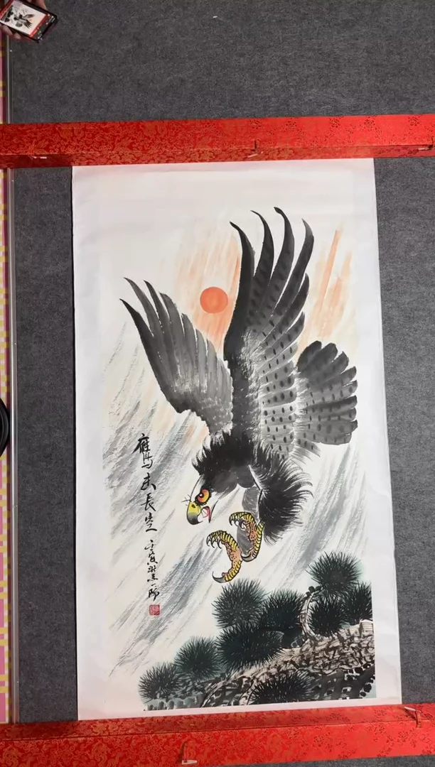 国画手绘8平尺左右