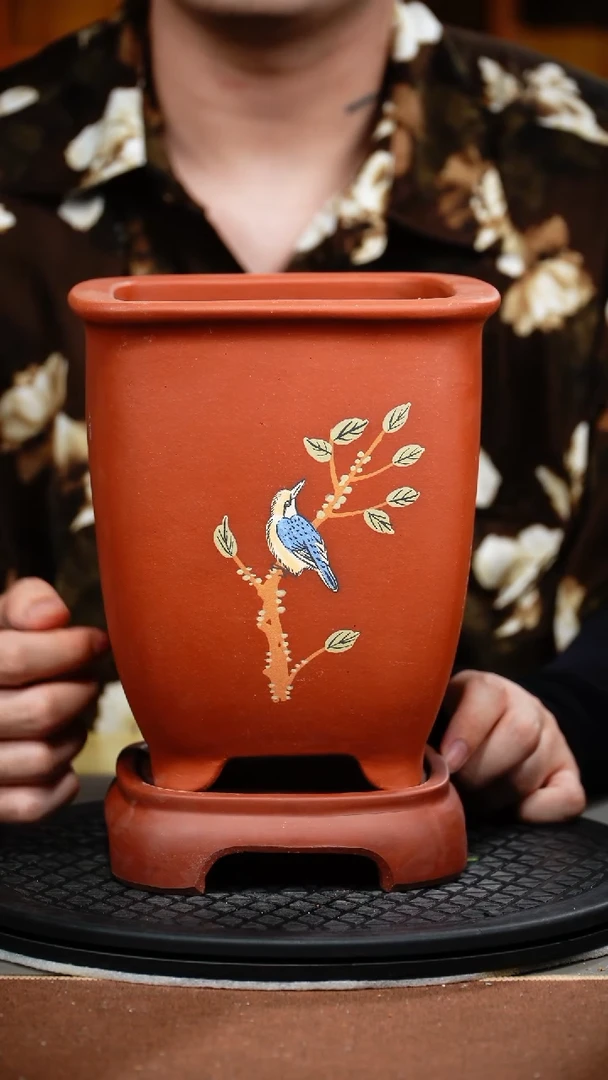 紫砂花盆紫砂花盆