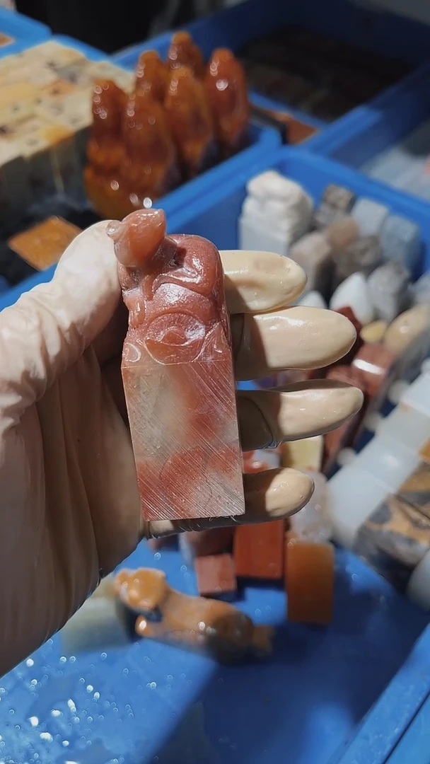 老挝石艺瑕疵不规则章