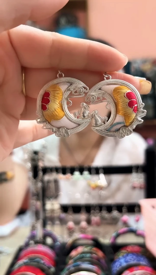 织绣艺枝独绣老绣饰品111