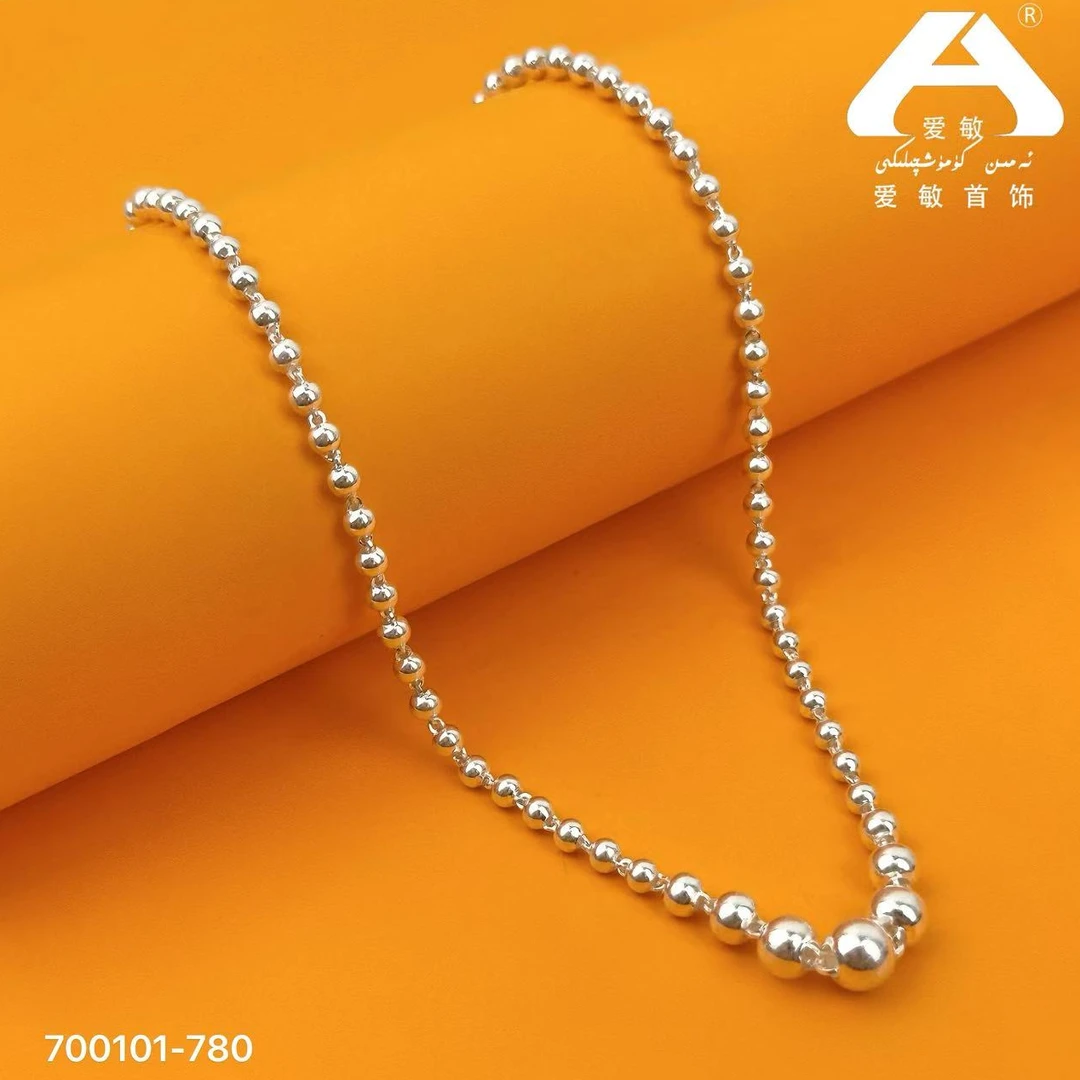 坠链均足银 爱敏首饰项链700101