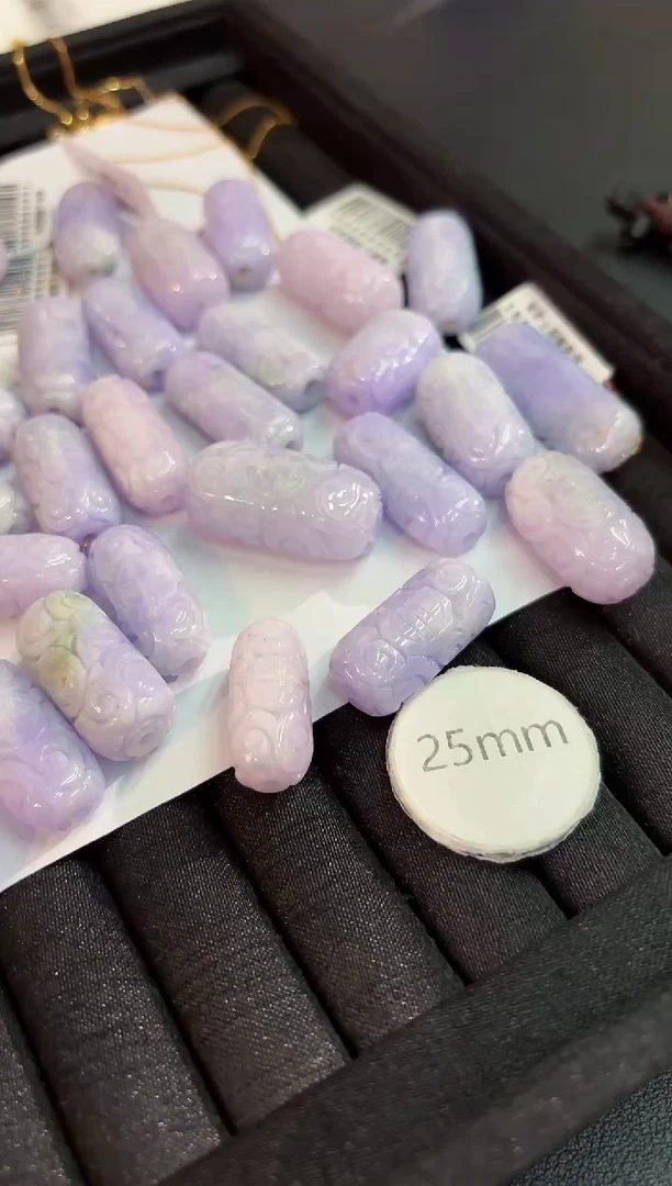 翡翠未镶嵌颈饰路路通/含链/缅料A货/多样性一件