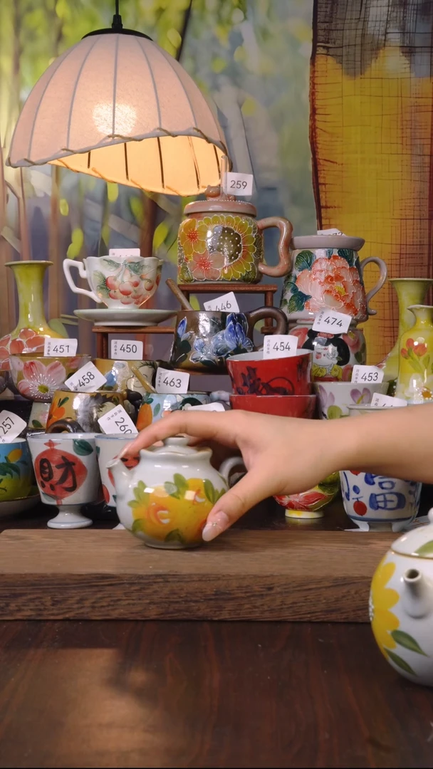 摆件泥垚手作 景德镇手工手绘器物