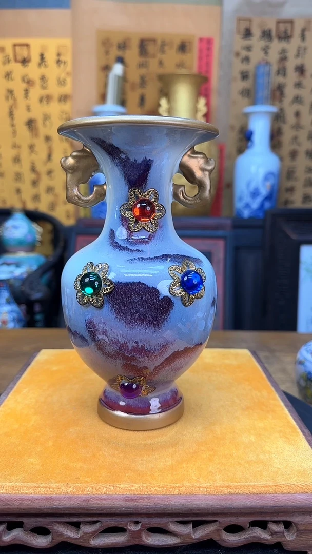 【闪购商品】瓶景德镇陶瓷山水花瓶