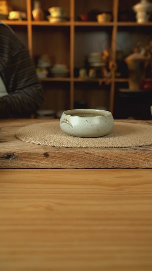 奶奶系列的双耳猪耳钵碗1个