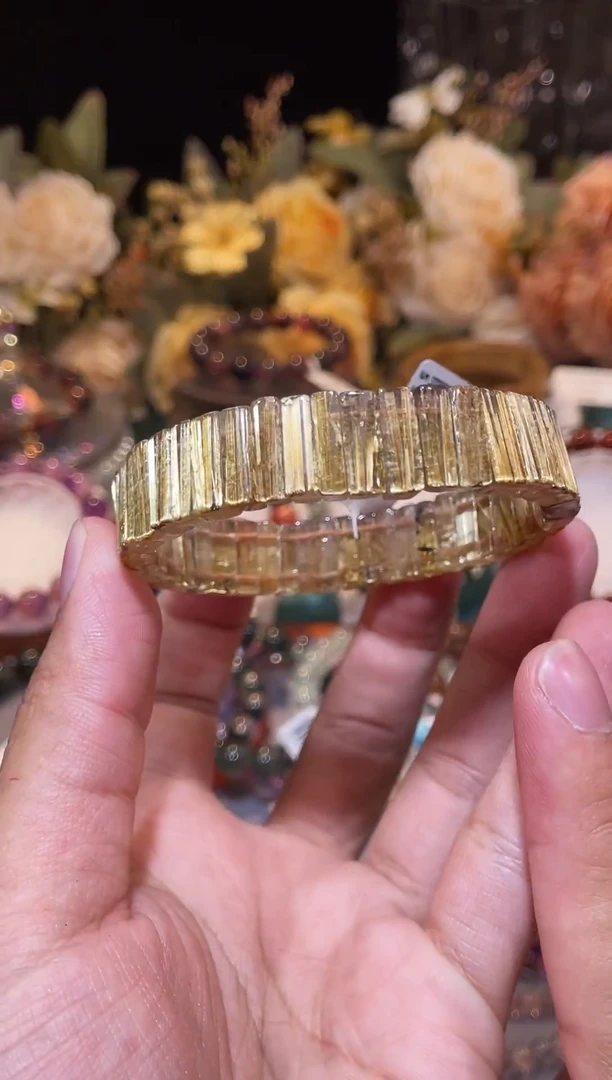 未镶嵌手镯发晶钛金顺发手排