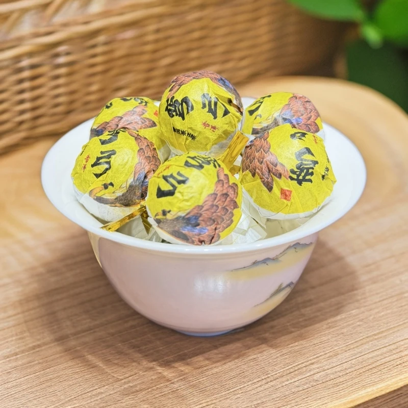 弯弓古树生茶龙珠10颗装茶农直